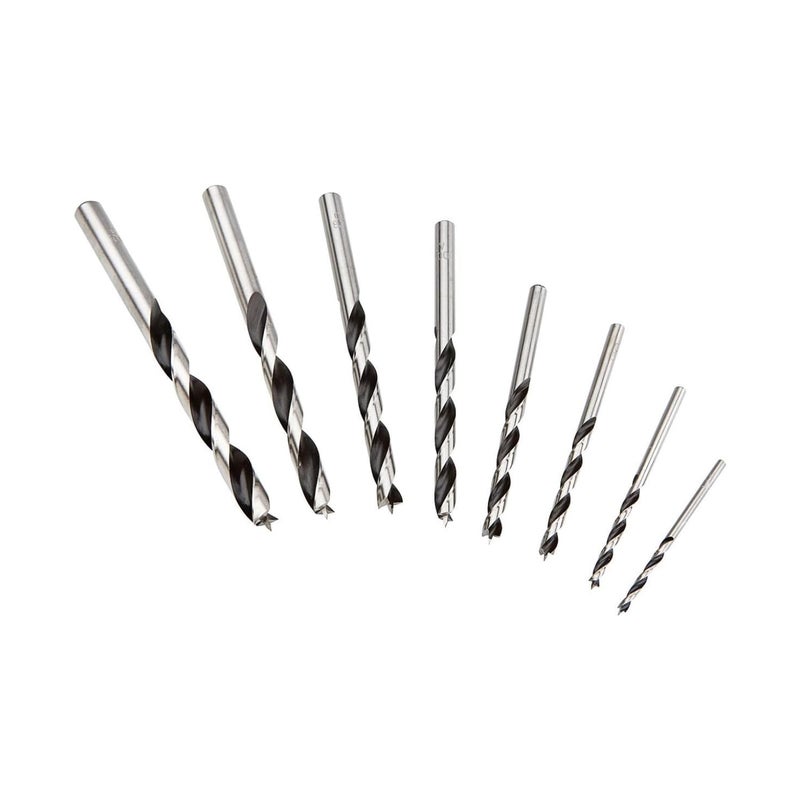 Fisch Brad Point Drill Bit Setâ€“ for Wood, MDF & Acrylic â€“ Fast, Clean Cuts with Beveled Edge - Ideal for Pros & DIY - FSF-134893 - Made in Austria, 8 Pcs Set (3mm - 10mm) in Blister Pack - Image 1